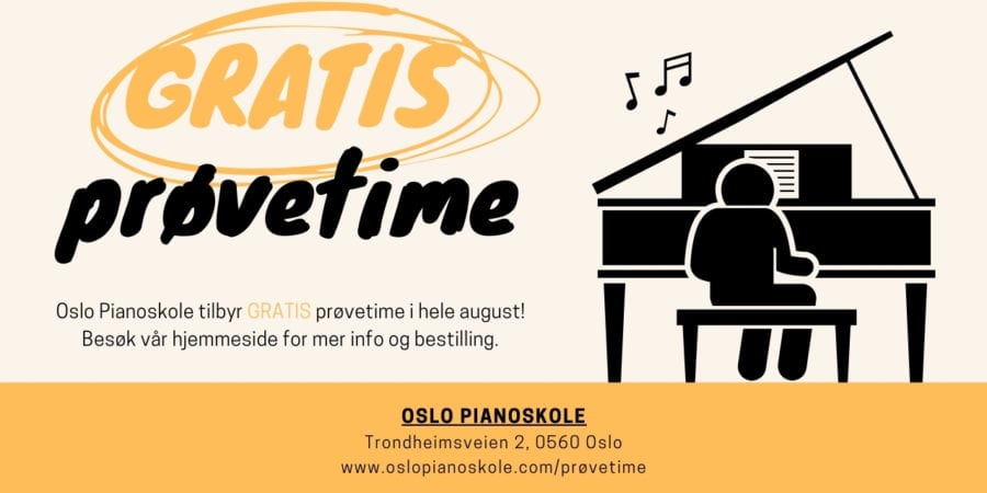 Gratis prøvetime hos Oslo Pianoskole hovedbilde