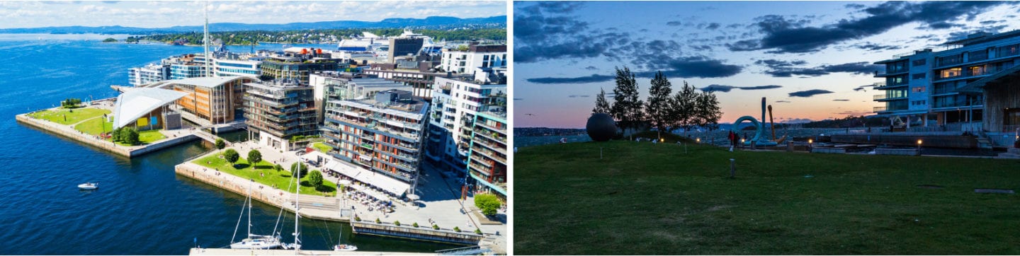 Tjuvholmen skulpturpark, parker i Oslo, romantiske parker i Oslo