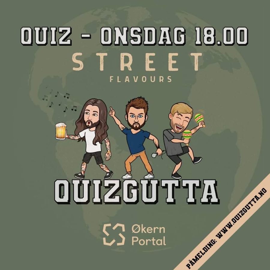 QUIZ-kveld på Street Flavours med Quizgutta! Gratis arrangement hovedbilde