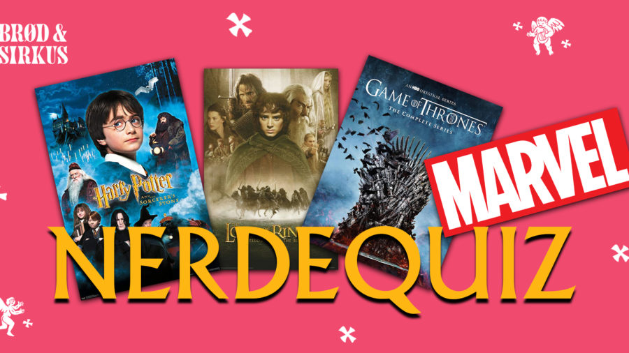 Nerdequiz | Harry Potter, LOTR, Game of Thrones, Marvel hovedbilde