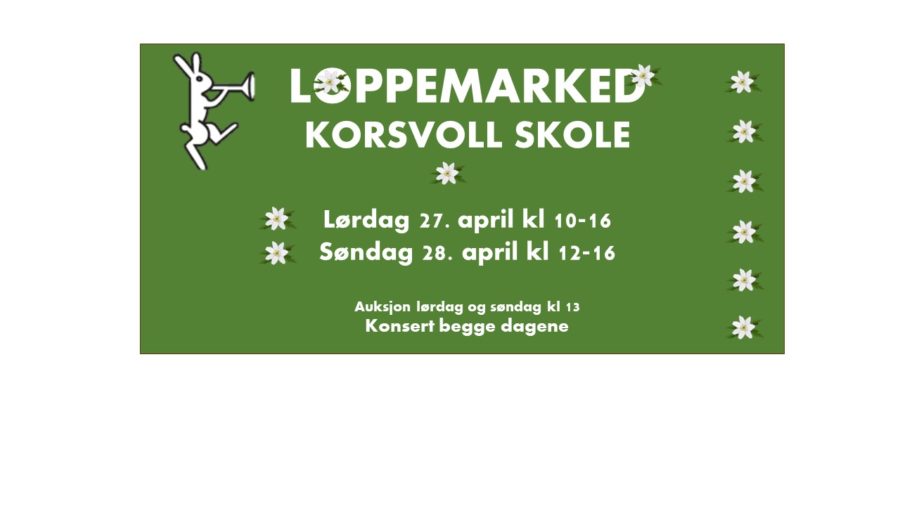 Loppemarked på Korsvoll skole hovedbilde