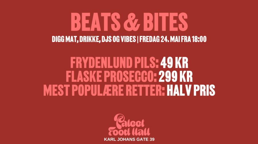 Eventbilde: Bli med på Beats & Bites på Paleet Food Hall!